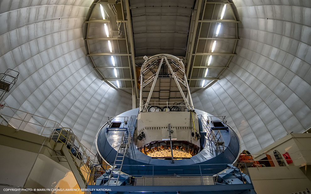 “First light” for the Dark Energy Spectroscopic Instrument (DESI)